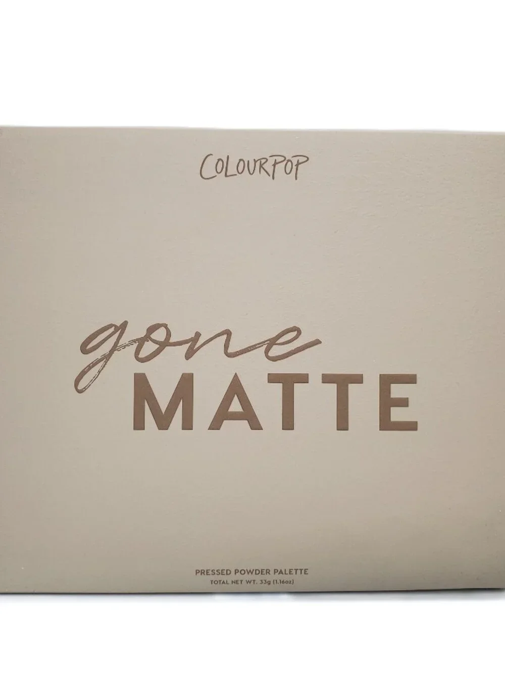 ColourPop GONE MATTE Eyeshadow Palette Full Size 30 Neutrals Nudes Matte Taupes